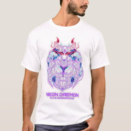 Neon-Dämon Grafik-T-Shirt T-Shirt