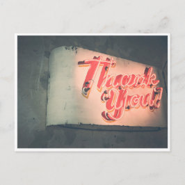 Neon Danke Postkarte