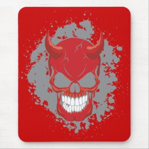 Neon Demon Skull Mousepad