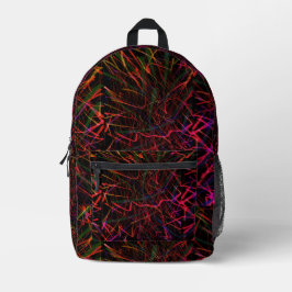 Neon der 80 bedruckter rucksack