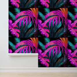 Neon Disco Jungle Peel and Stick Tapete