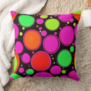 Neon Dot Party Kissen