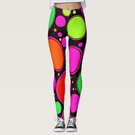 Neon Dot Party Leggings