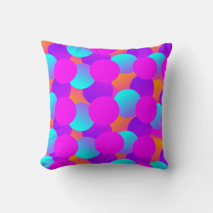 Neon Dots Kids Bubbles Ombre Muster Kissen