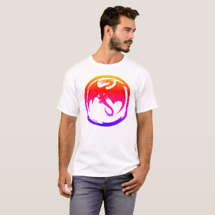 Neon-Drache Männer weißes T-Shirt