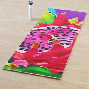 Neon-Drachenfrucht-Pracht Yogamatte