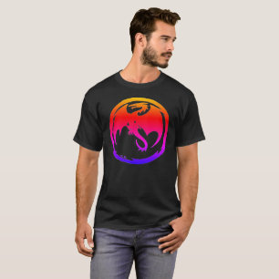 Neon Dragon Black T - Shirt