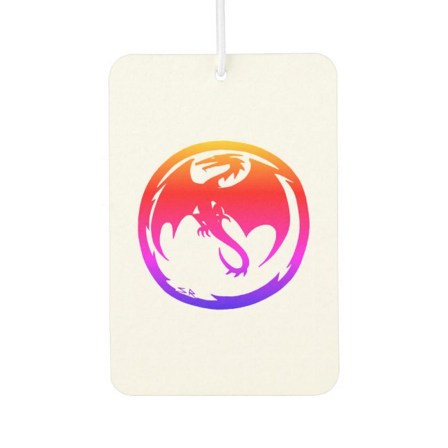 Neon Dragon - Friseurin Autolufterfrischer (Vorderseite)