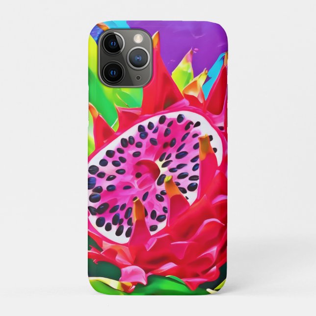 Neon Dragon Fruit Splendor Case-Mate iPhone Hülle (Rückseite)