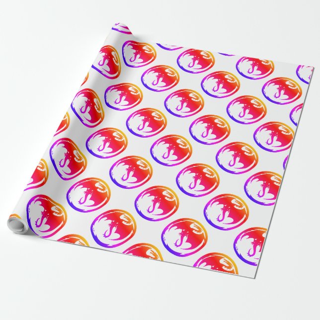 Neon Dragon weißes, mattes Packpapier (Ungerollt)
