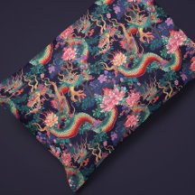 Neon Dragons und Blume