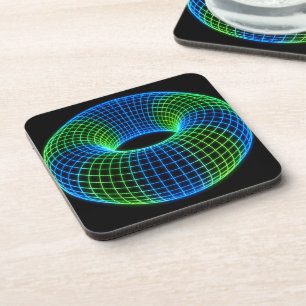 Neon-Drahtgitter-Torus Getränkeuntersetzer