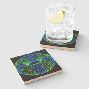 Neon-Drahtgitter-Torus Steinuntersetzer