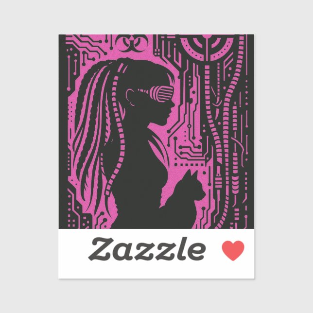 Neon Dread Protocol Aufkleber (Blatt)