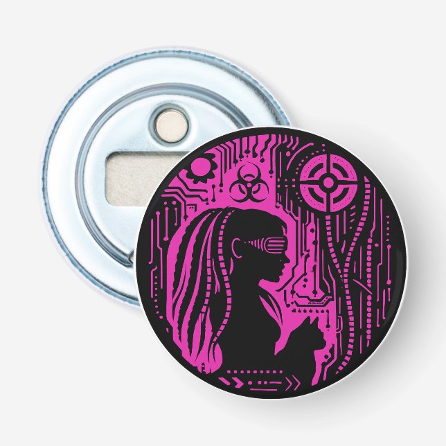 Neon Dread Protocol Flaschenöffner (Vorderseite)