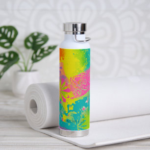 Neon Dreams Abstrakt Trinkflasche