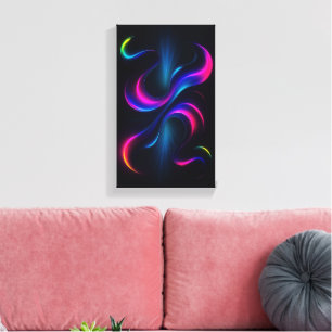 Neon Dreams III Galerie Kunst Moderne Abstraktio Leinwanddruck