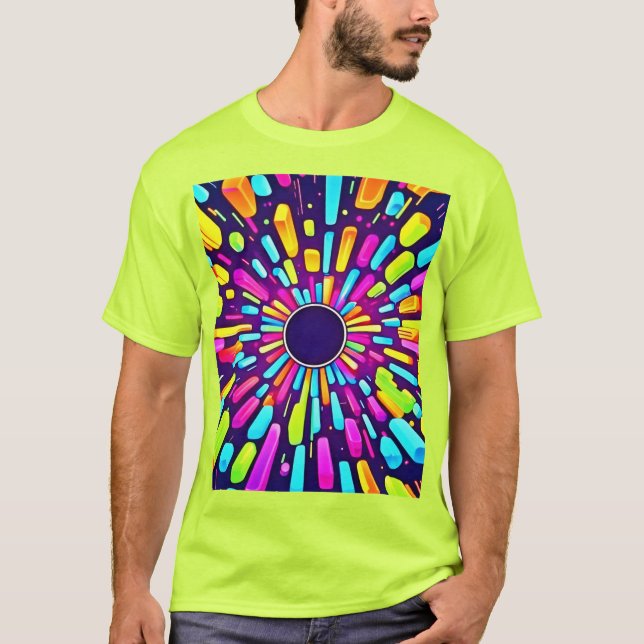 Neon Dreamscape: Eine psychedelische Reise T-Shirt (Vorderseite)