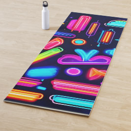 Neon Dreamscape Symphony Yogamatte