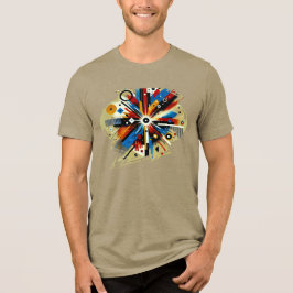 Neon Dreamscape - T - Shirt der digitalen Kunst