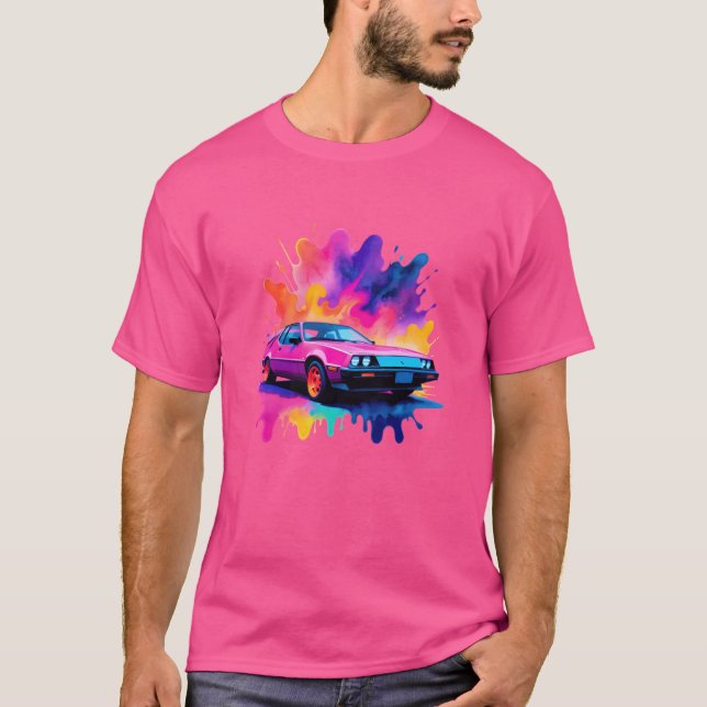 Neon-Echos Auto T-Shirt (Vorderseite)