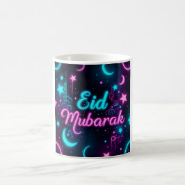 Neon Eid Mubarak Celebration Kaffeetasse