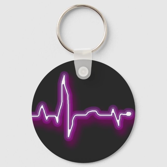 Neon EKG Keychain Schlüsselanhänger (Vorderseite)