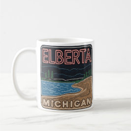 Neon Elberta Michigan Kaffeetasse