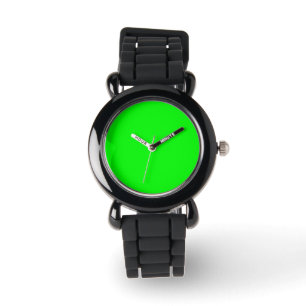 Neon Electric Green Solid Color   Classic Armbanduhr