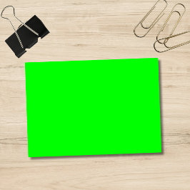 Neon Electric Green Solid Color | Klassische Hinwe Post-it Klebezettel