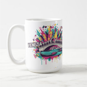 Neon Electric Venezia Pop Art Kaffeetasse