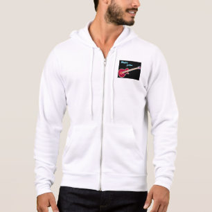 Neon-Elektrogitarre Retro-80er-Rockmusik Hoodie