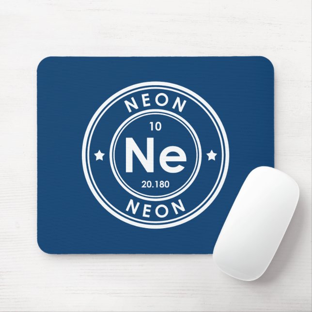 Neon Element Blue Mouse Pad Mousepad (Mit Mouse)