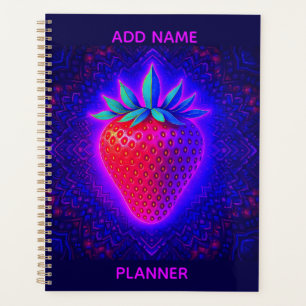 Neon-Erdbeere lebendiger Look Planer