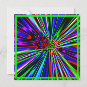 Neon-Explosion Limettengrüne Geburtstagsfeier Einladung
