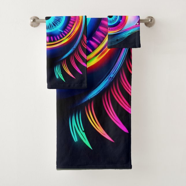 Neon Eye Dream Badhandtuch Set (Insitu)