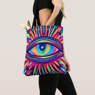 Neon Eye of the Cosmos Tasche