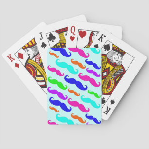 Neon farbenfrohe Schnüre spielen Karten Spielkarten
