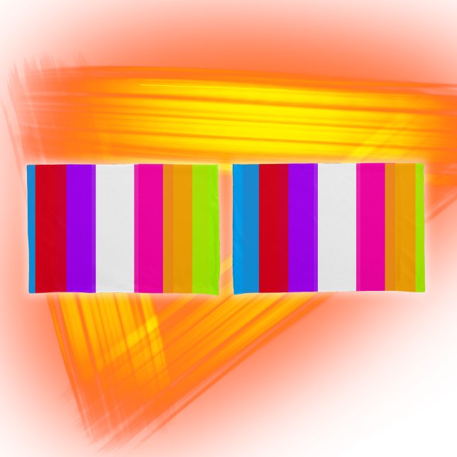 Neon farbige Streifen | Kissenbezug (Von Creator hochgeladen)