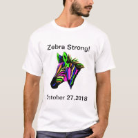 Neon farbige Zebrastreifen, individuell anpassbare