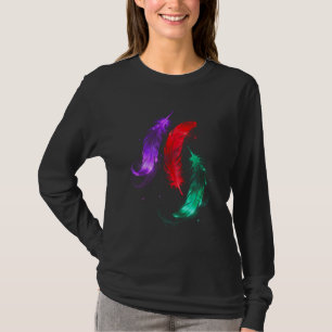 Neon-Feder-Glow-T-Shirt T-Shirt