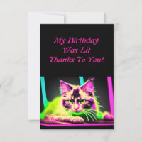 Neon Feline Fiesta Teen Girl Birthday