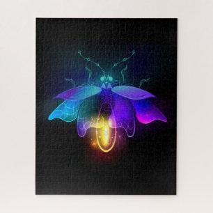 Neon Firefly auf schwarz