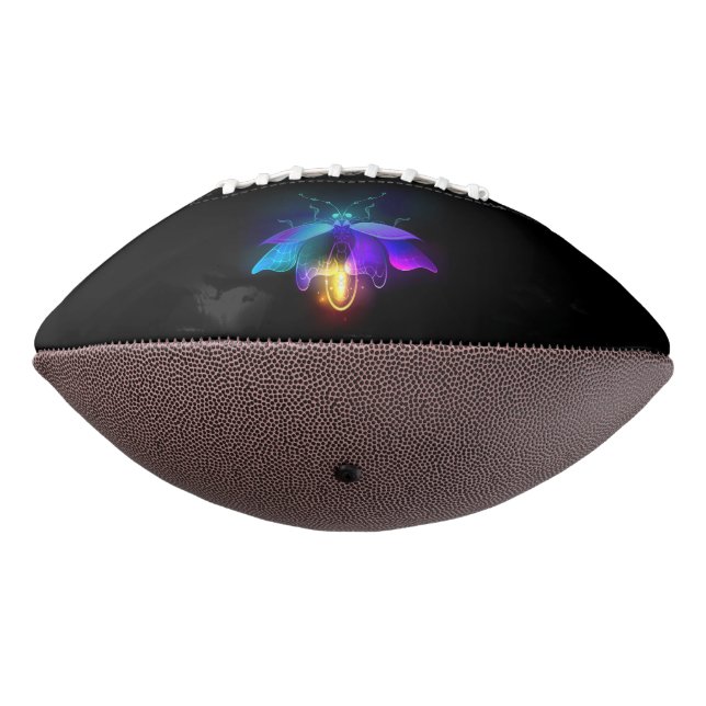 Neon Firefly auf schwarz Football (Gedreht 270)