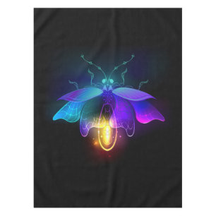 Neon Firefly auf schwarz Tischdecke