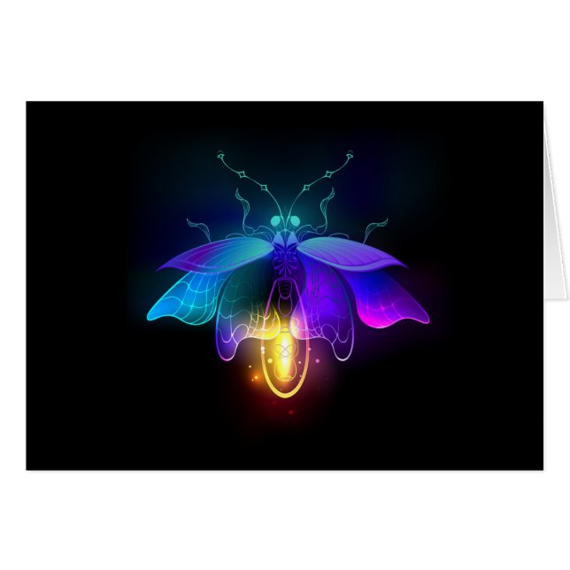 Neon Firefly sur noir (Devant horizontal)