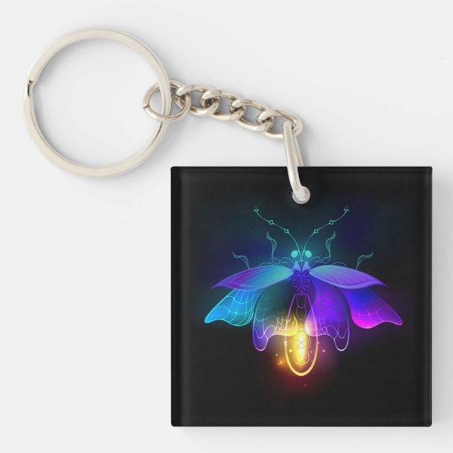 Neon Firefly sur noir (Devant)