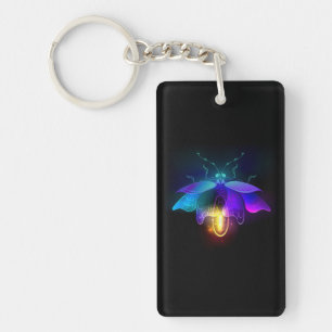 Neon Firefly sur noir