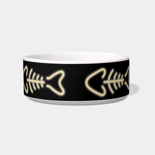 Neon Fish Bones Napf (Vorderseite)