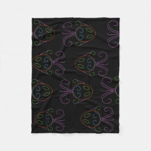 Neon Fish Fleecedecke